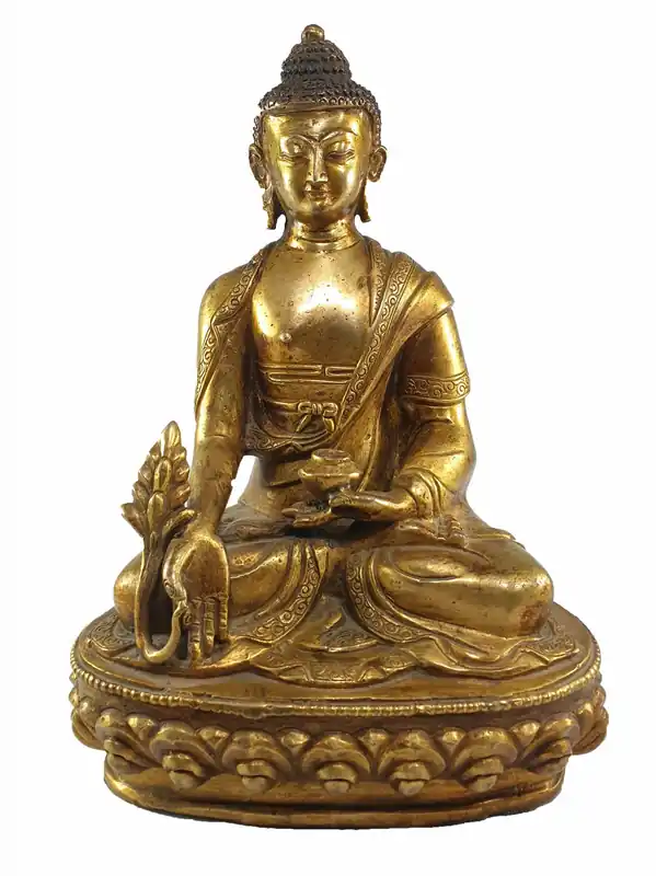 Statue tibétaine du Bouddha de la Médecine