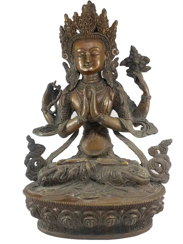 Statue rituelle de Chenrezig