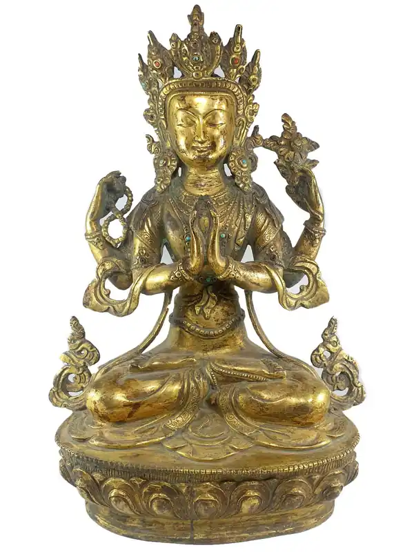 Statue de Chenrezig de 32 cm