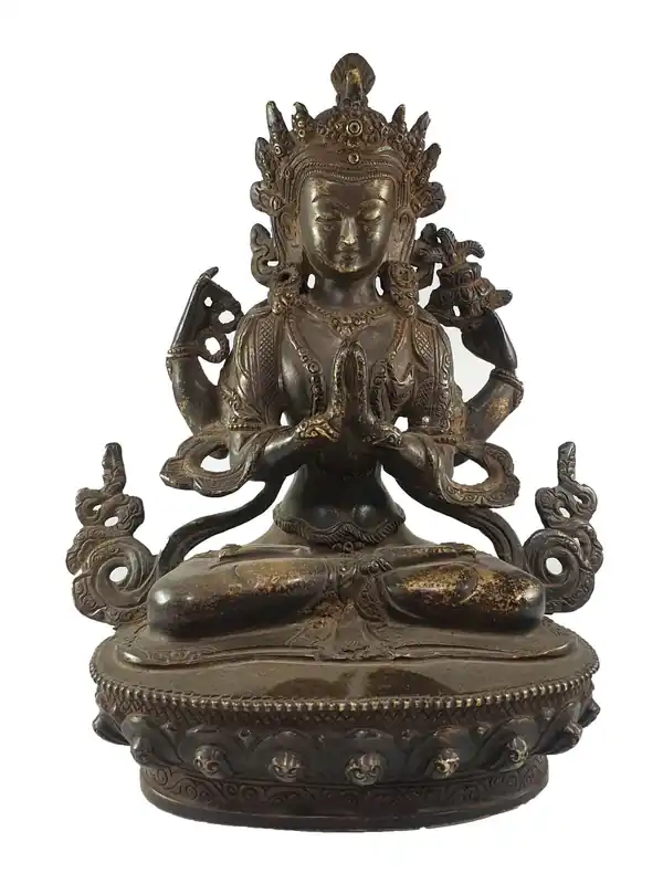 Statue de Chenrezig de 22 cm