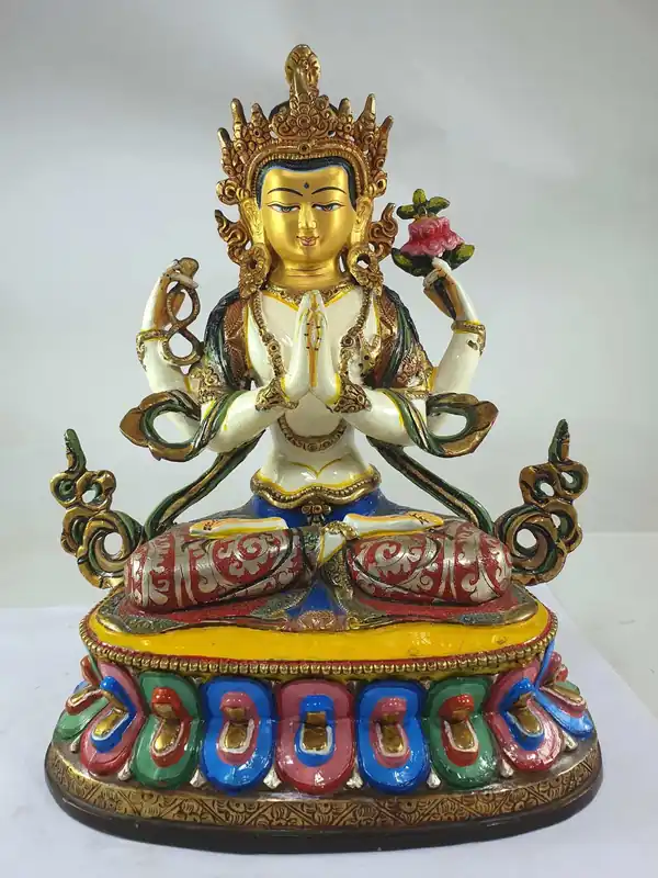 Statue bouddhiste de Chenrezig