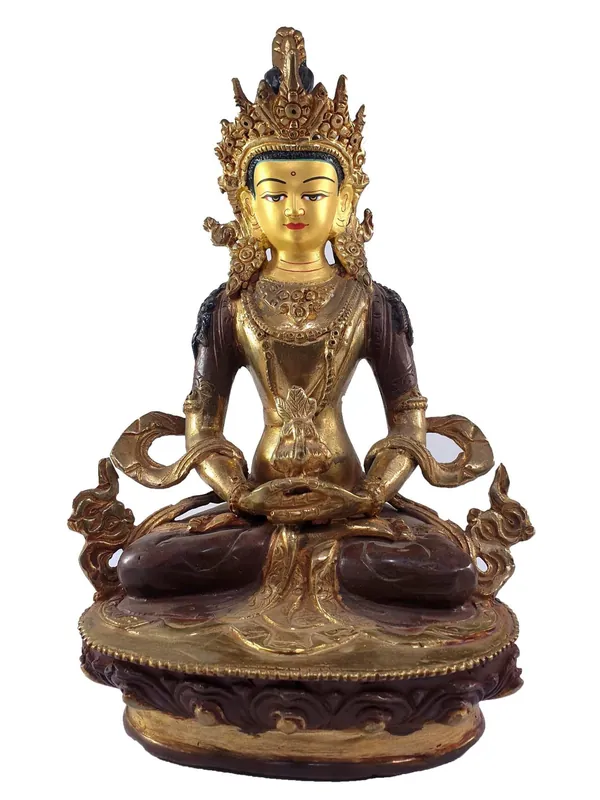 Statue tibétaine d’Aparimita – Cuivre