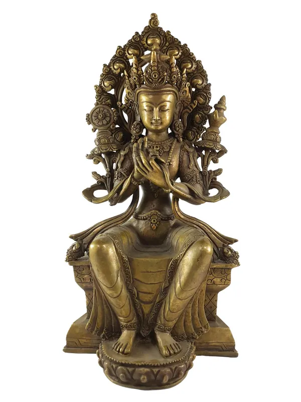 Statue faite à la main de Maitreya Bouddha