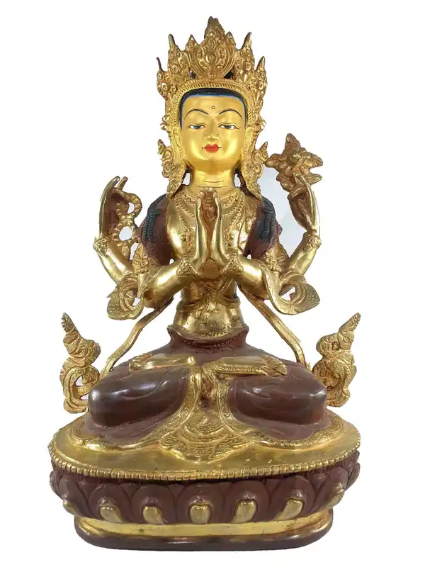 Statue rituelle de Chenrezig