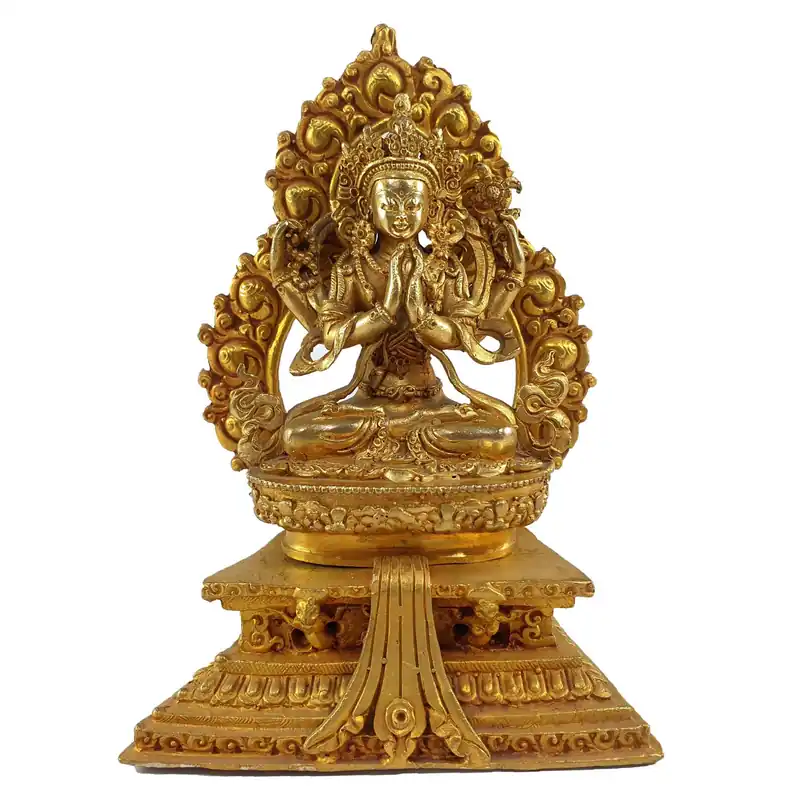Statue de Chenrezig de 13 cm
