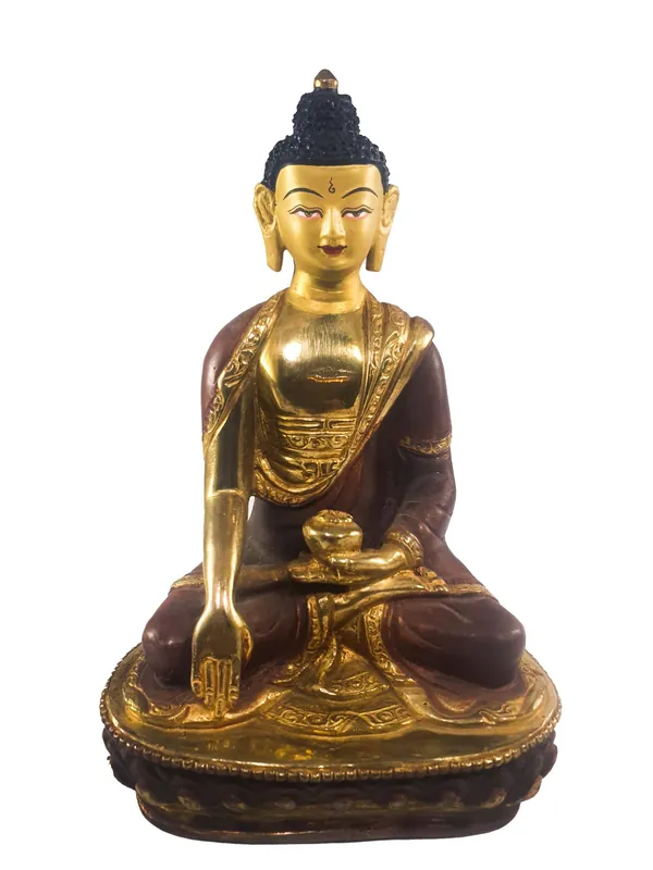 Statues tibétaines de Shakyamuni Bouddha