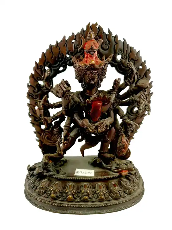 Statue bouddhiste de Chakrasamvara
