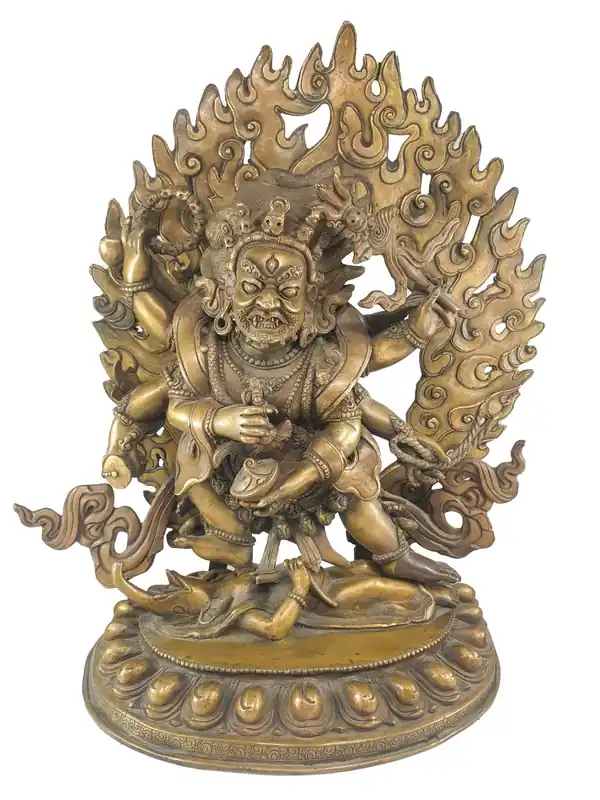 Statue bouddhiste de Mahakala