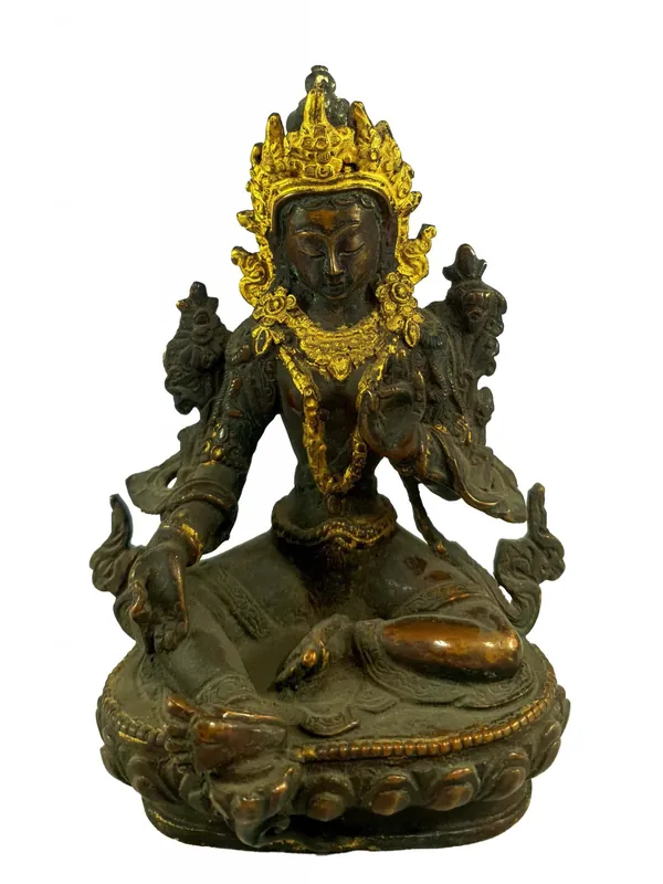 Statue traditionnelle de la déesse Verte Tara