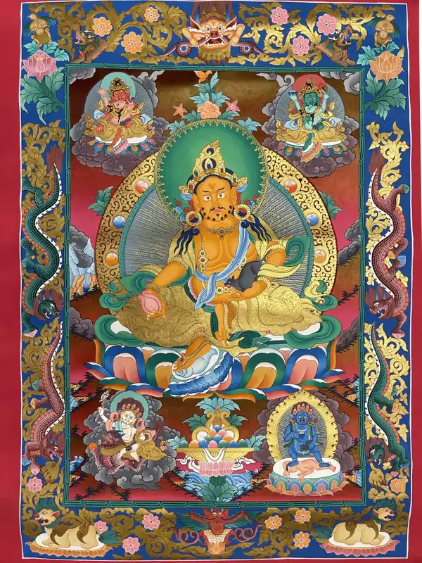 Dieu de la Richesse – Thangka de Jambhala