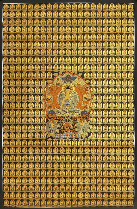 Thangka du Bouddha Shakyamuni du Népal