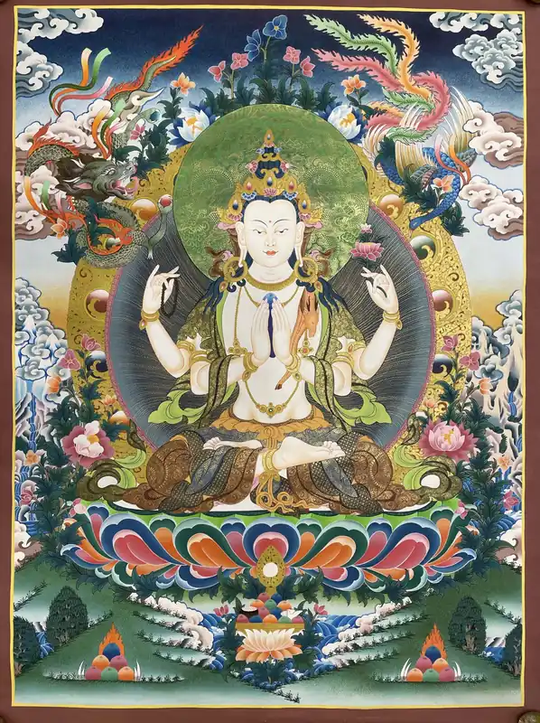 Peinture de Chenrezig