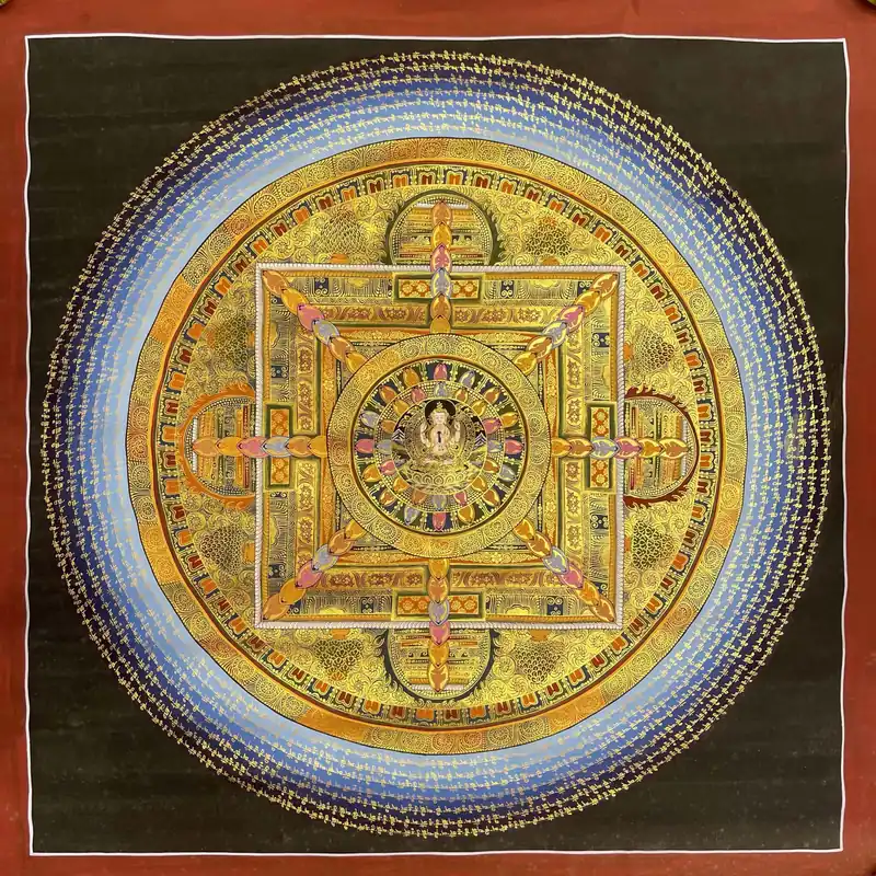 Mandala de Chenrezig à Quatre Bras