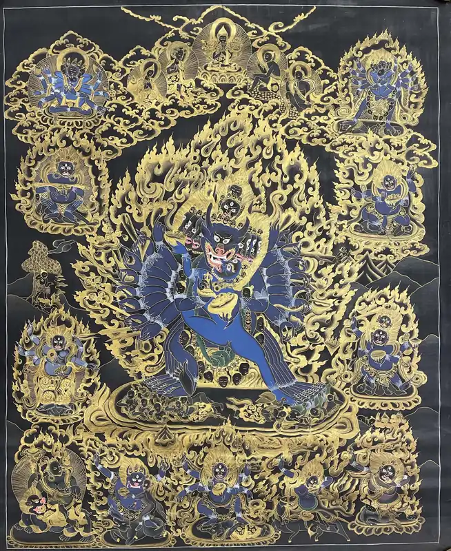 Art du Thangka de Yamantaka