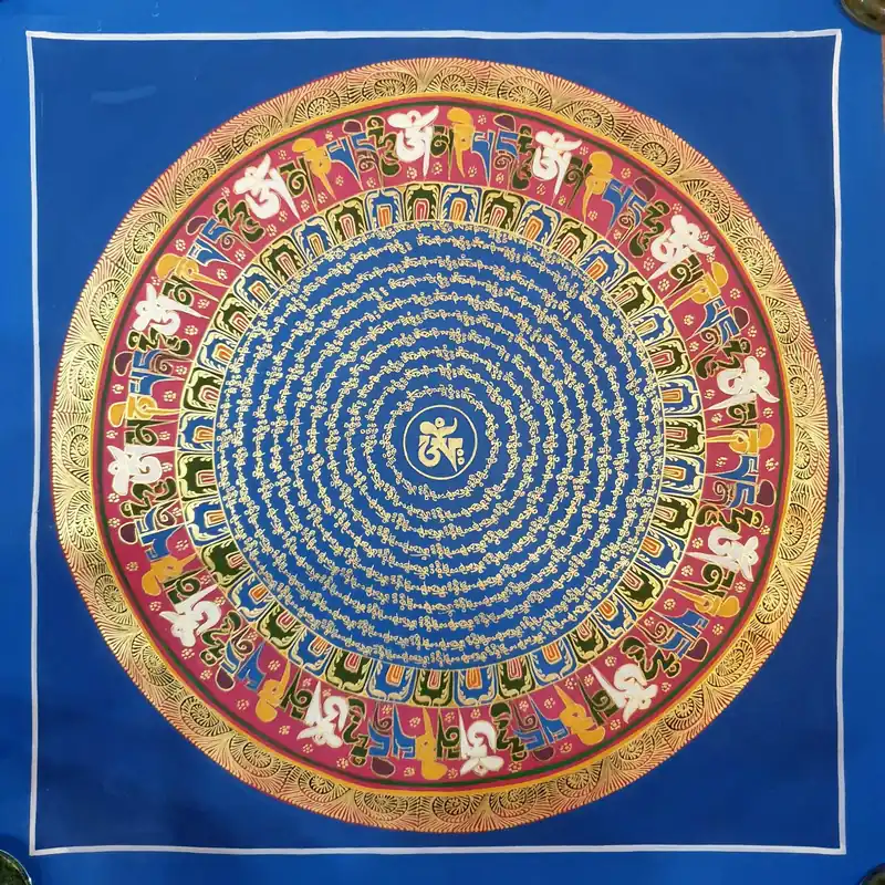 Mandala de Mantra fait à la main