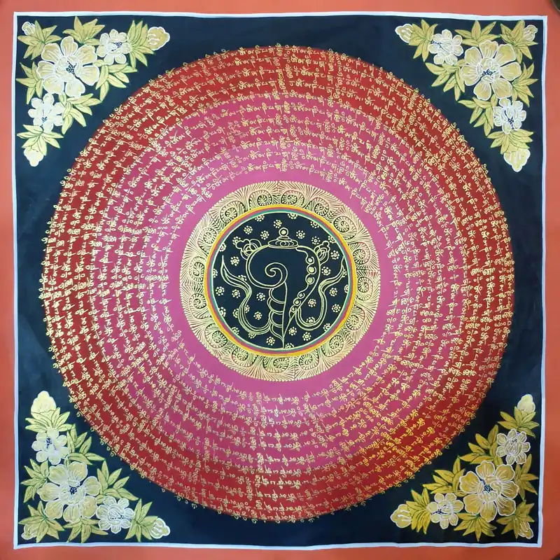 Art du Mandala Mantra fait main