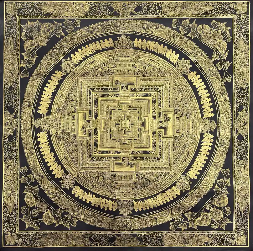 Le Mandala traditionnel de Thangka Kalachakra