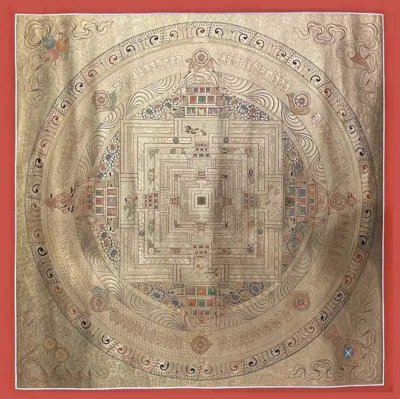 Thangka du Mandala du Rituel de Kalachakra