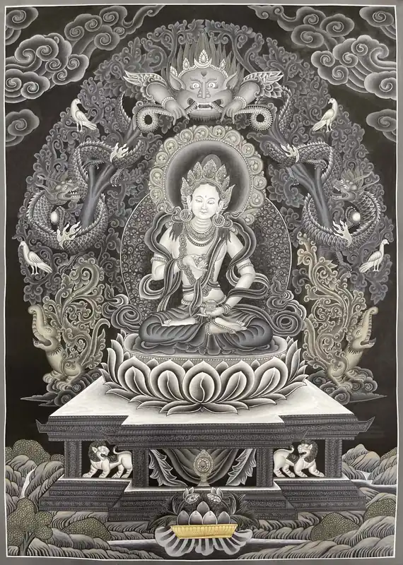 Thangka de style Newari de Vajrasattva