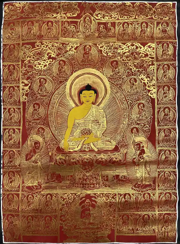 Thangka du Bouddha Shakyamuni