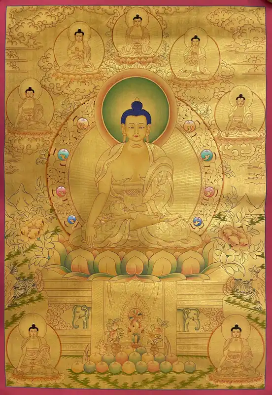 Shakyamuni Buddha avec Pancha Buddha