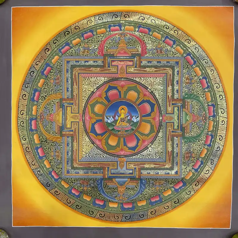 Mandala bouddhiste de Shakyamuni Bouddha