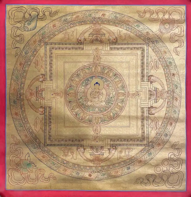 Mandala du Bouddha Fait Main