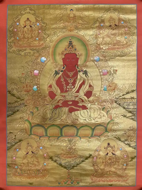 Amitayus Buddha avec le Bouddha Shakyamuni