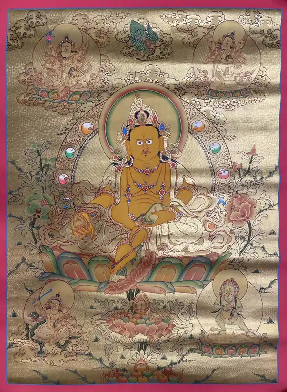 Thangka de l’art de Pancha Jambhala
