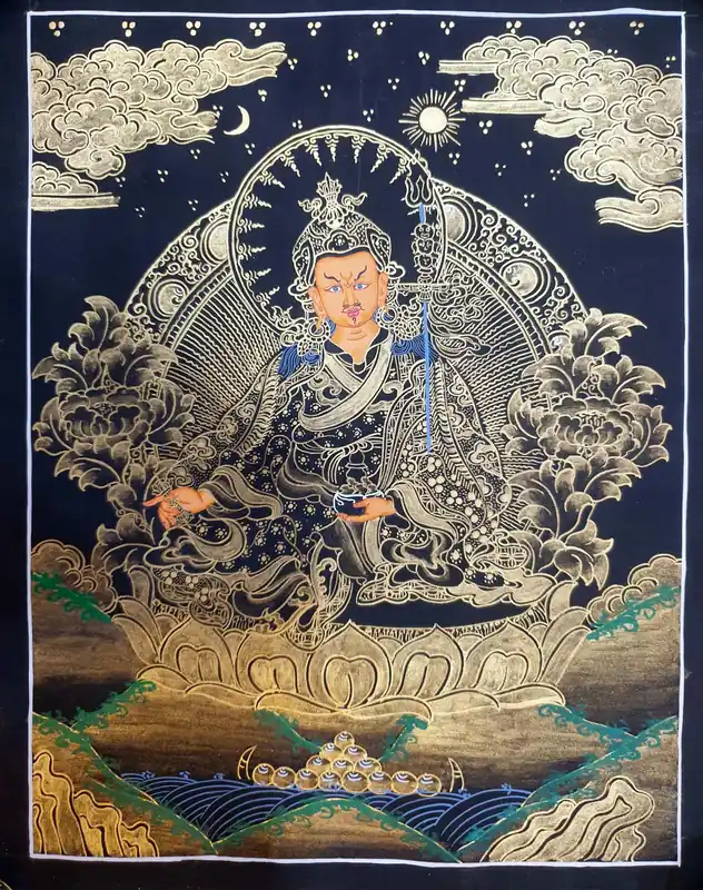 Art tibétain de Padmasambhava en thangka
