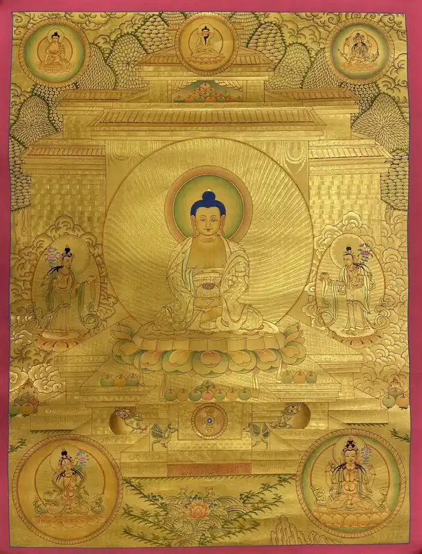 Thangka du Rituel d’Amitabha Bouddha