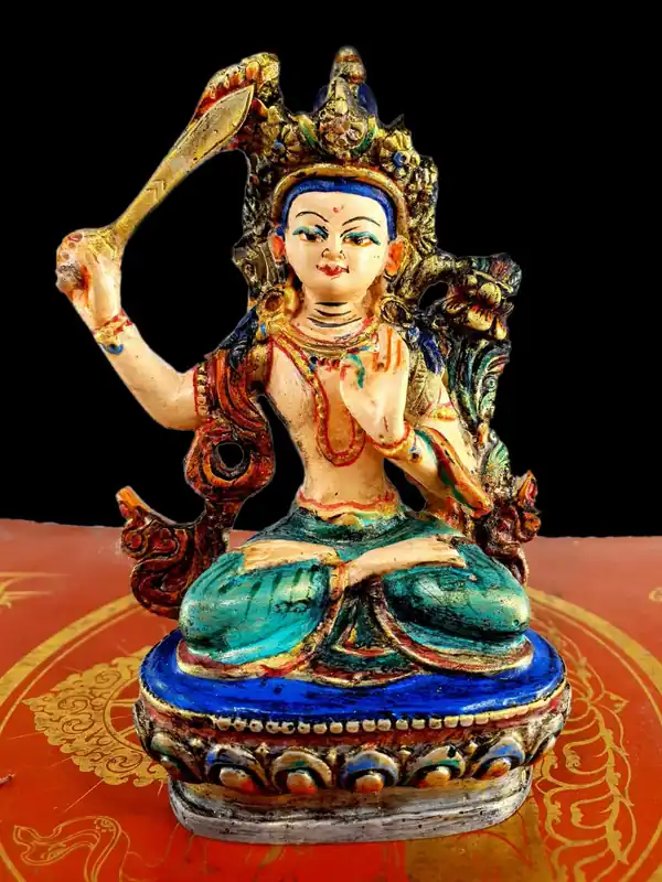 Statue en résine de Manjushri