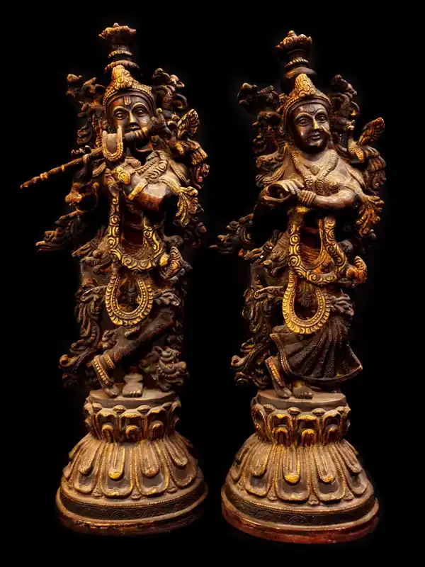 Statue de Radha et Krishna