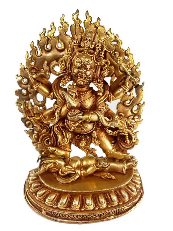 Statue rituelle de Mahakala – Cuivre