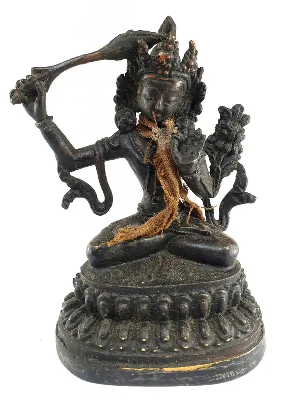 Statue traditionnelle de Manjushri
