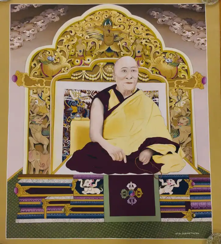 Le 14e Dalaï Lama, Tenzin Gyatso Thangka