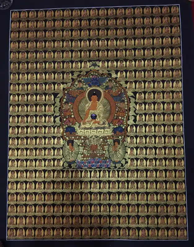 Thangka des 365 Bouddhas Médecins