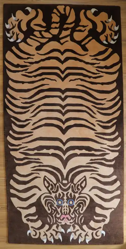 Le Tigre tibétain aux yeux bleus