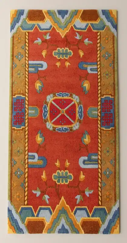 Tapis de symboles tibétains