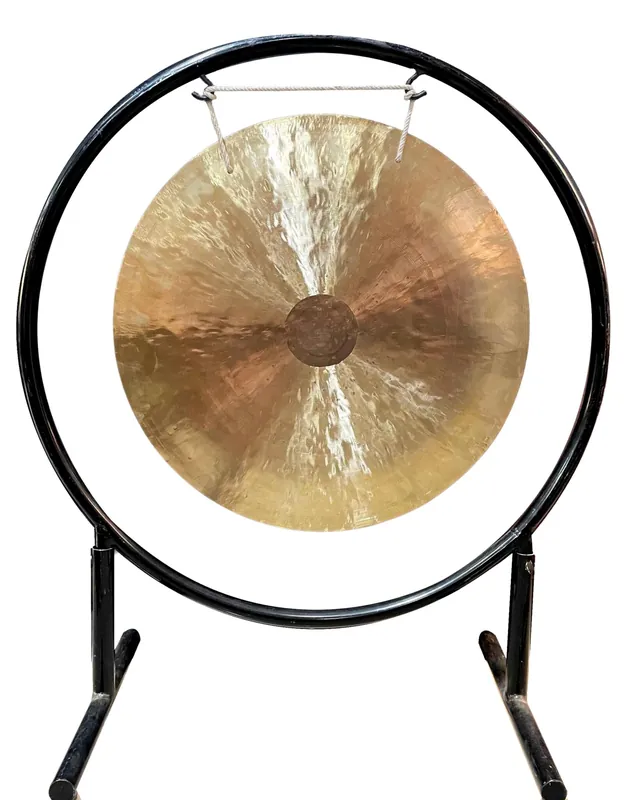 Gong tibétain avec support