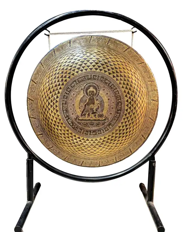 Gong tibétain – Design de Bouddha et Mandala