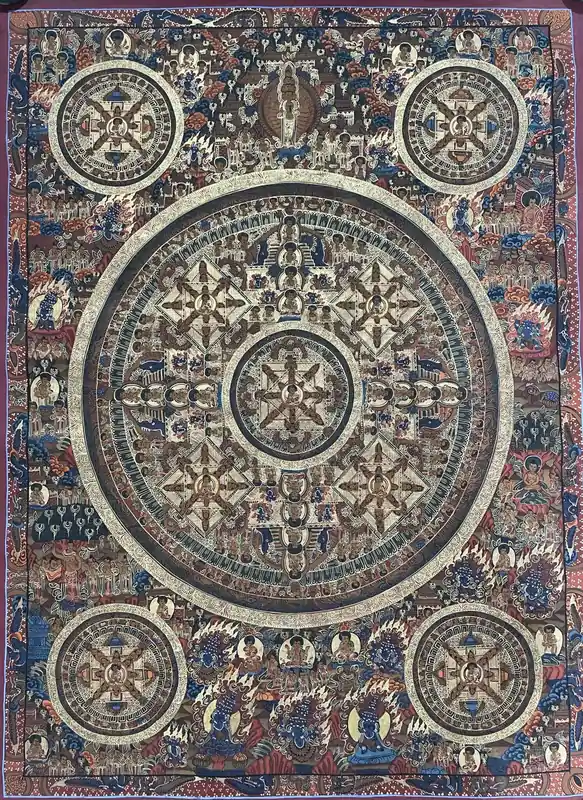 Art mandala rituel du Bouddha