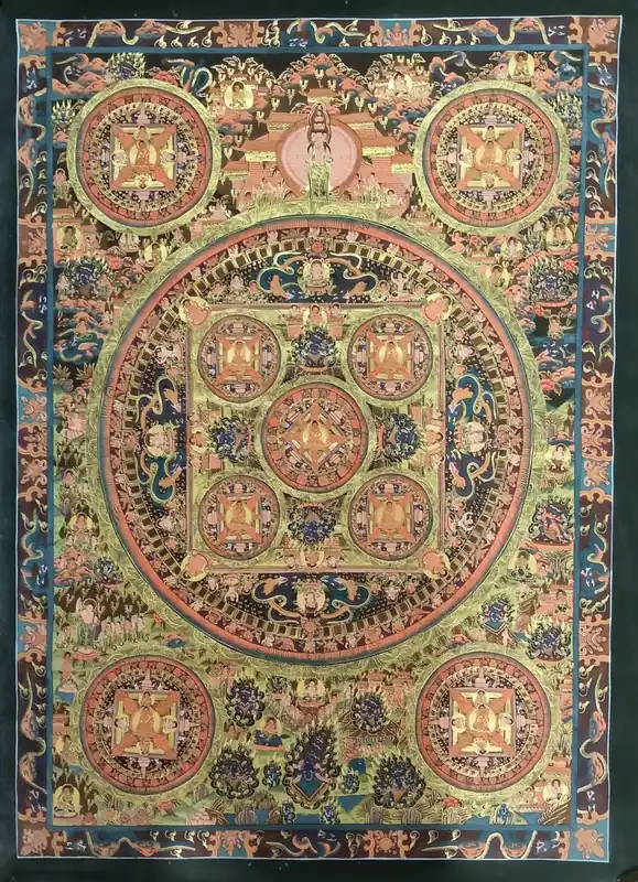 Art du mandala bouddhiste bouddha