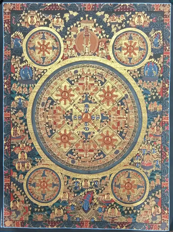 Peinture de mandala bouddhiste du Bouddha