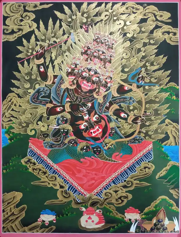 Thangka bouddhiste de Rahula