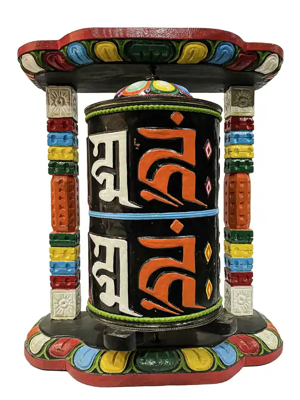 40 cm Tibetan Prayer Wheel with Mantra