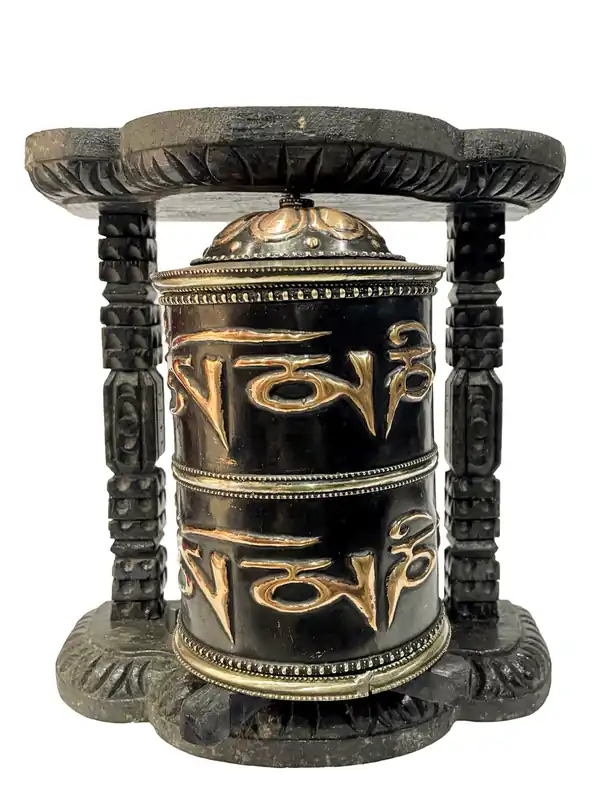 24cm Tibetan Prayer Wheel with Mantra