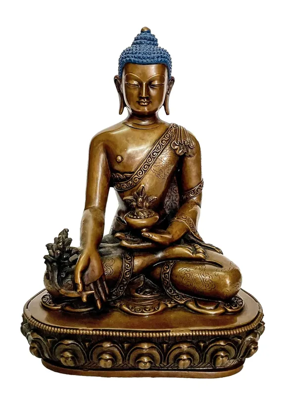 Divinité bouddhiste – Statue traditionnelle du Bouddha de la Médecine