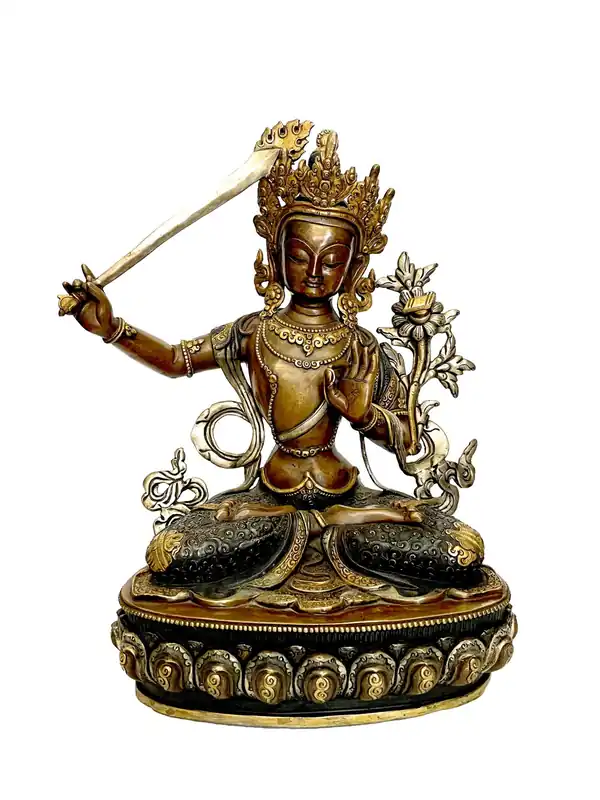 Statue paisible de Manjushri