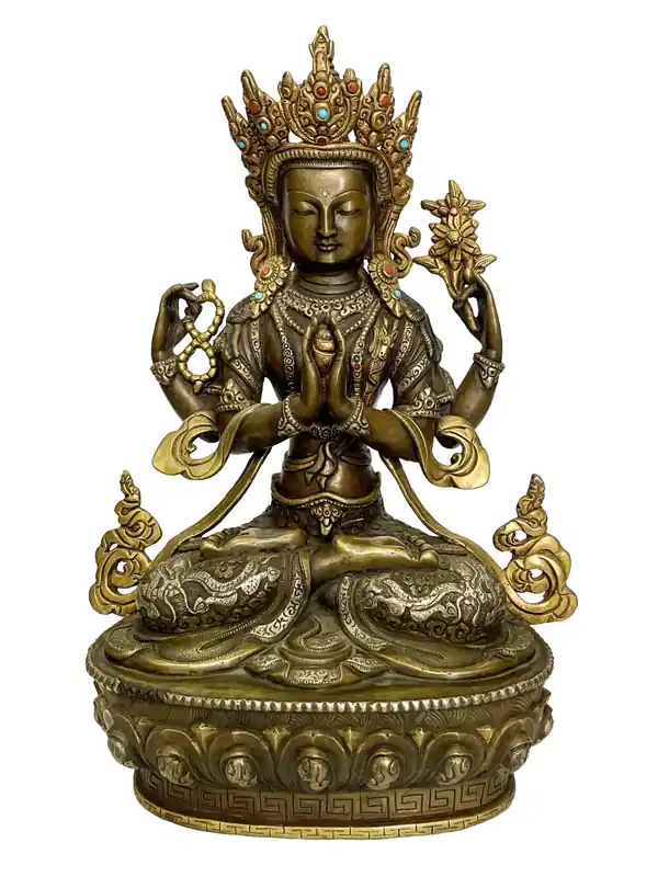 Statue du Bodhisattva Chenrezig